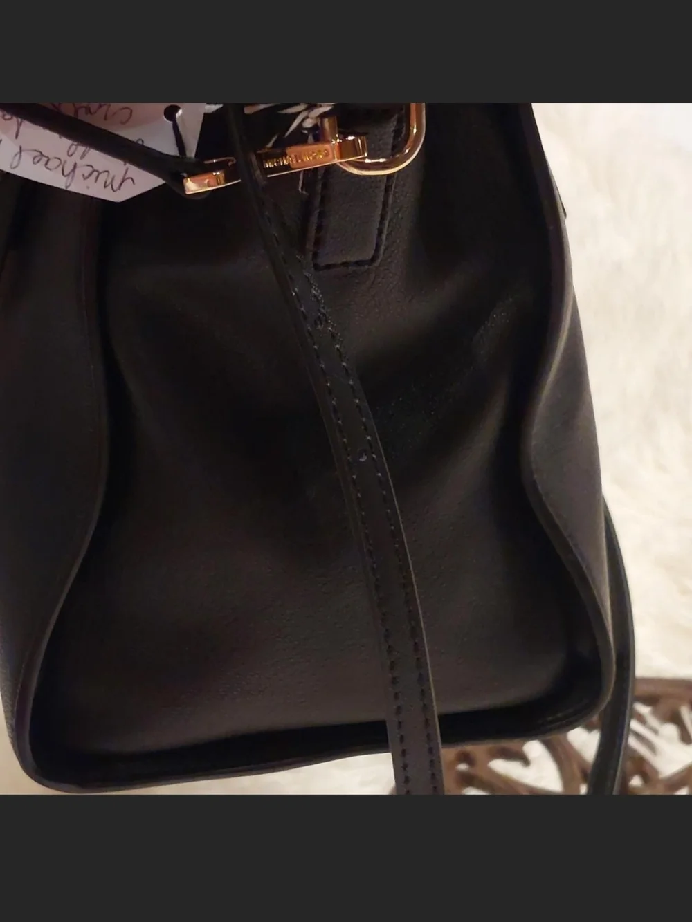 Michael Kors Black Hamilton Leather Satchel 2017